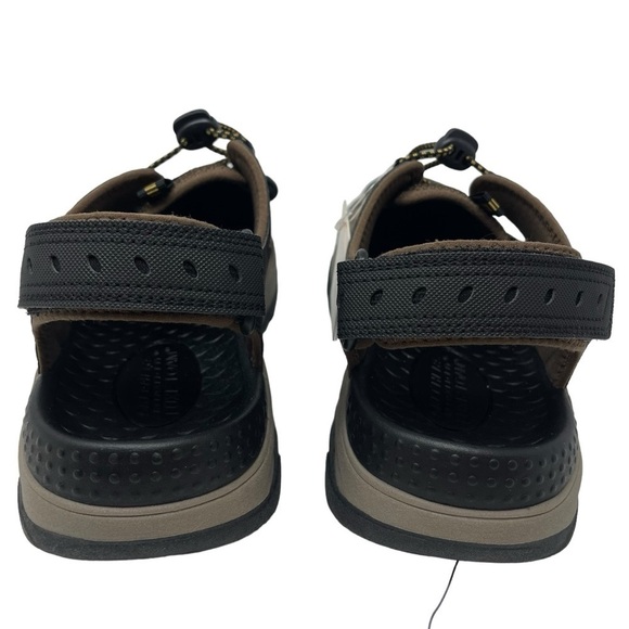 Skechers Men’s Size 12 Brown Leather Closed Toe Fisherman Bungee Sandals New main image 12
